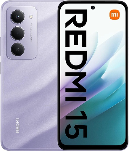 Смартфон Xiaomi Redmi 15 4G 6/128 ГБ, фиолетовый