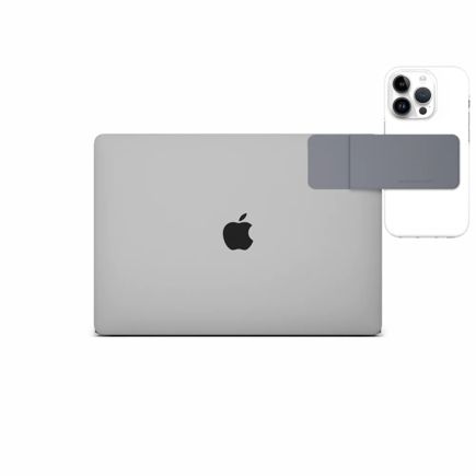 Магнитный держатель MOFT Snap Laptop Phone Mount на MacBook для iPhone с поддержкой MagSafe, серый