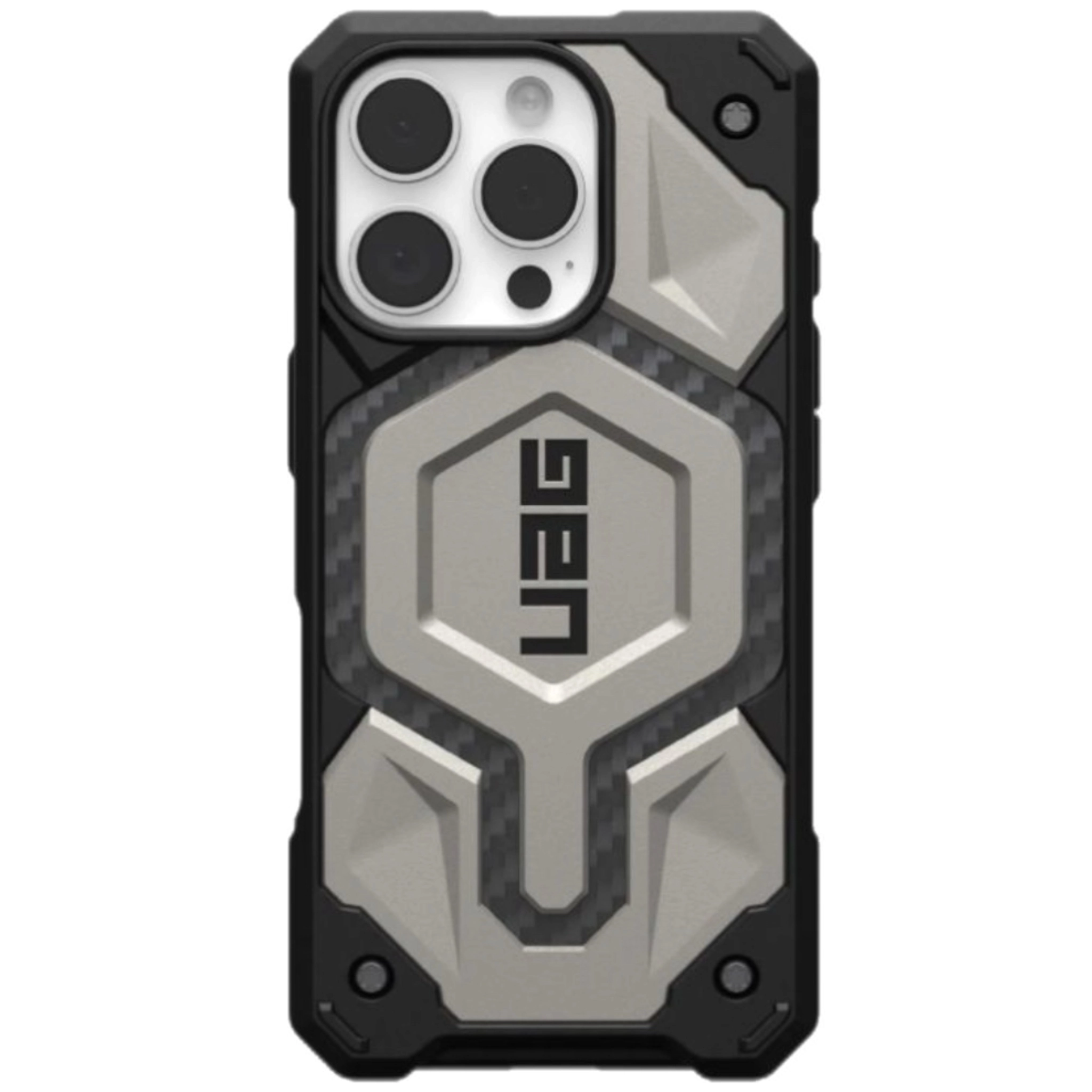 Чехол с поддержкой Magsafe UAG Monarch Pro iPhone 16 Pro, титан